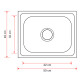 PILETAS DE COCINA 50X40X18 ACERO INOX ESPESOR 0.8CM BRILLO 000