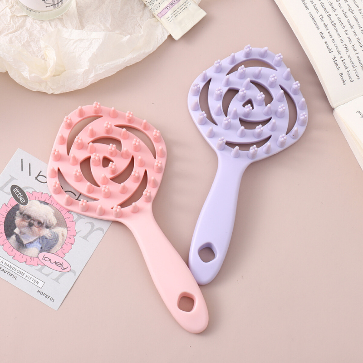 Cepillo De Pelo Masajeador & Antiestático - Diamante 