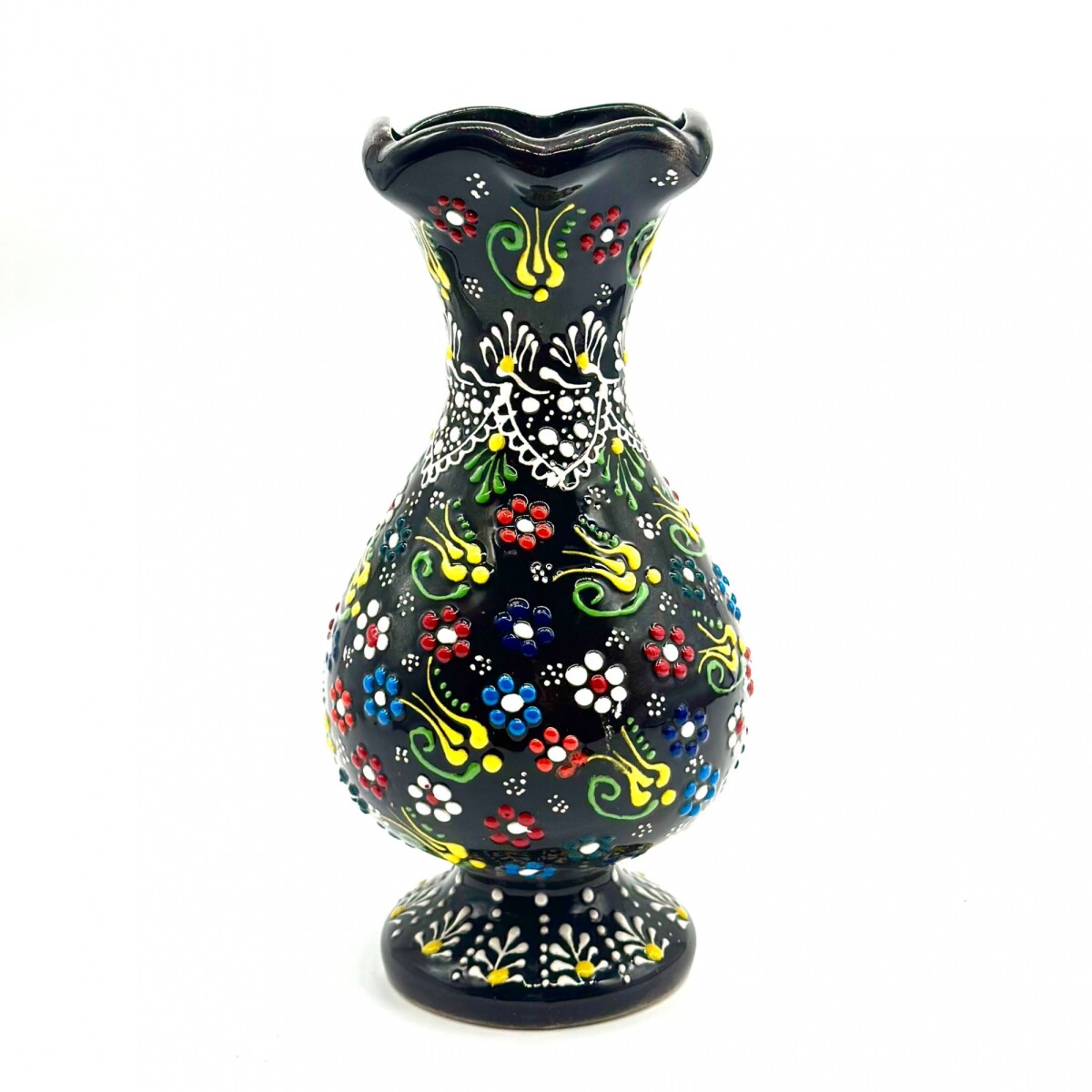 Florero de cerámica 25 cm - Negro 