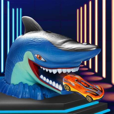 Pista De Autos Doble Loop Lanzador Tiburón Dinosaurio tiburon