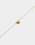 Cadena Corta con Dije Acero quirúrgico Cadena Corta Con Dije Corazón Acero - Dorado