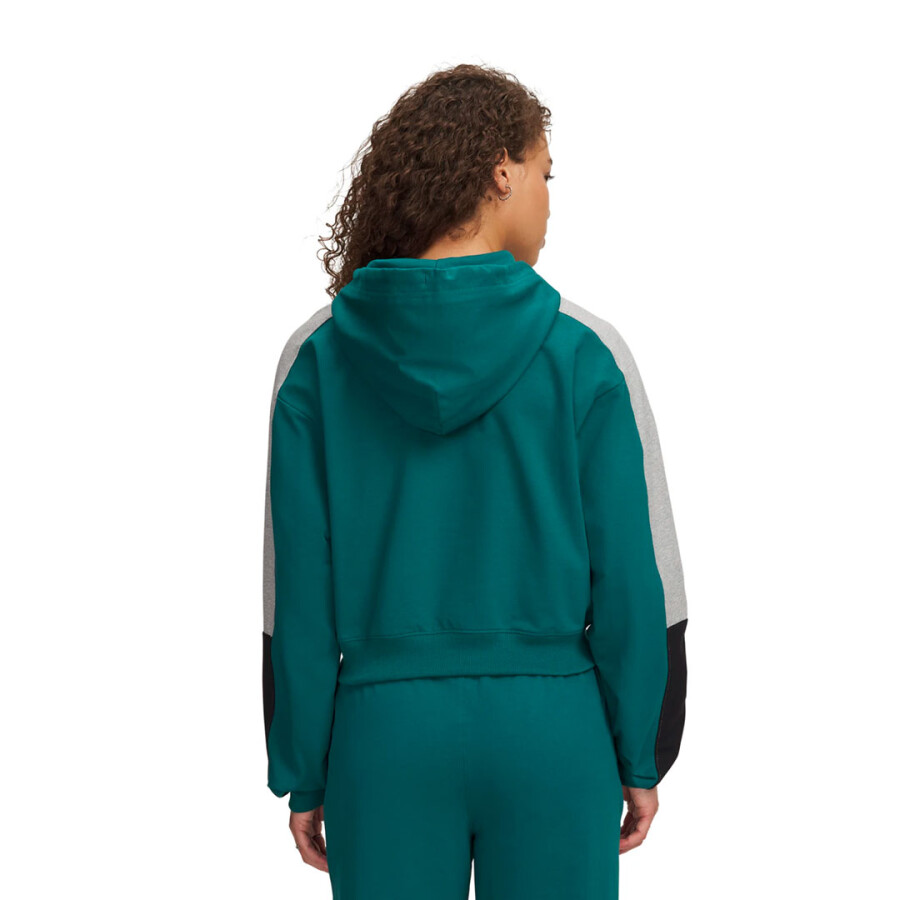 Canguro de Mujer UNDER ARMOUR Sport Terry Trend Hoodie Verde - Gris