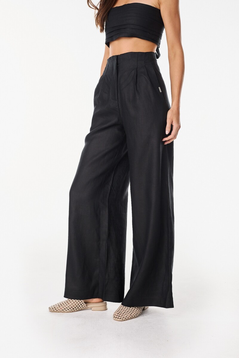 Pantalon Lino Soft - Negro 