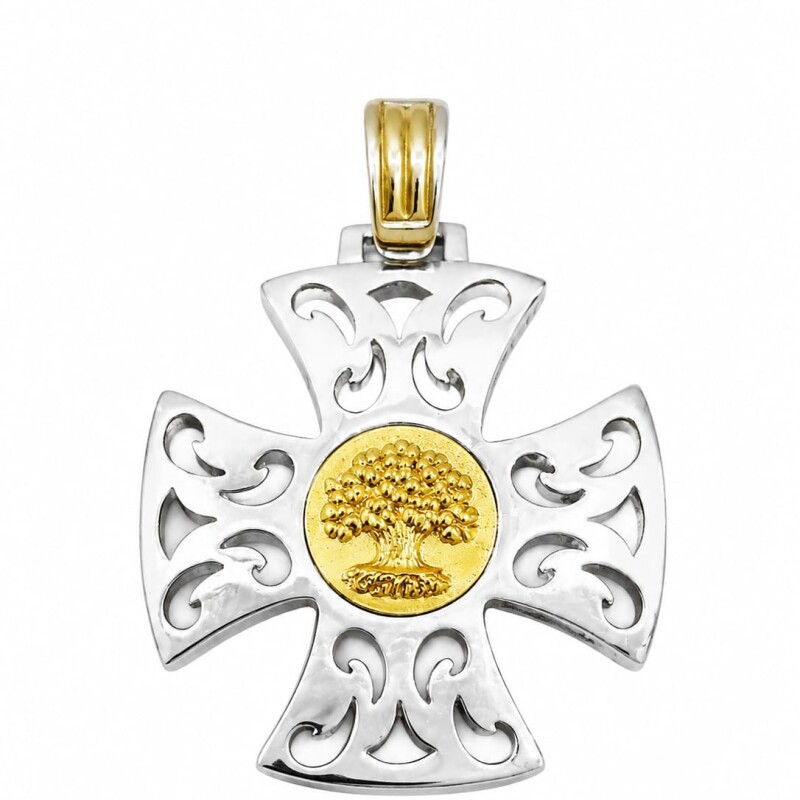 Cruz de Malta con árbol de la vida Cruz de Malta con árbol de la vida