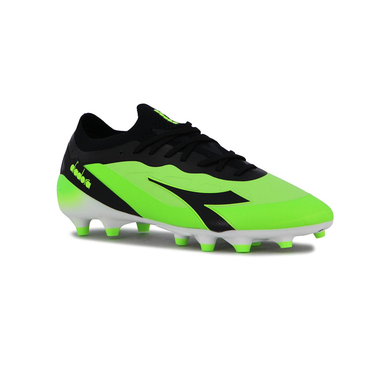 Diadora Drop Futbol Md Hombre - Negro/verde Fluor - Negro-verde Fluo 