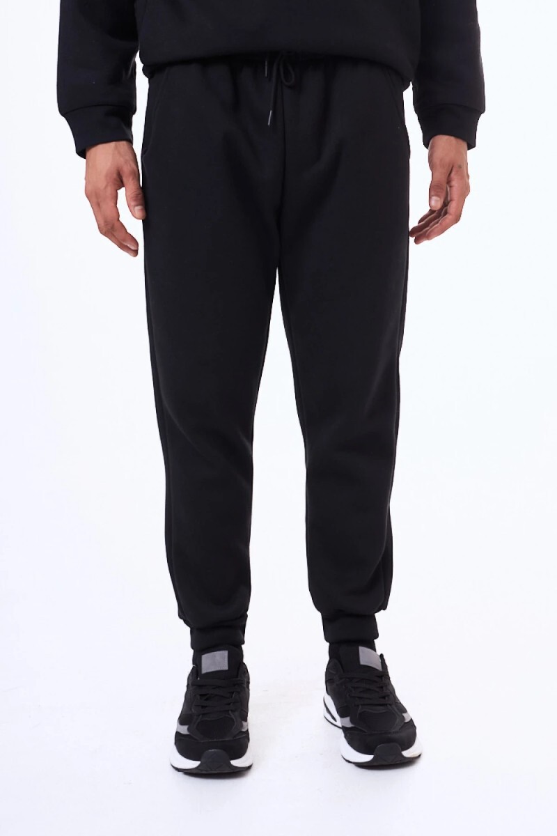 Pantalon de felpa Campana Negro