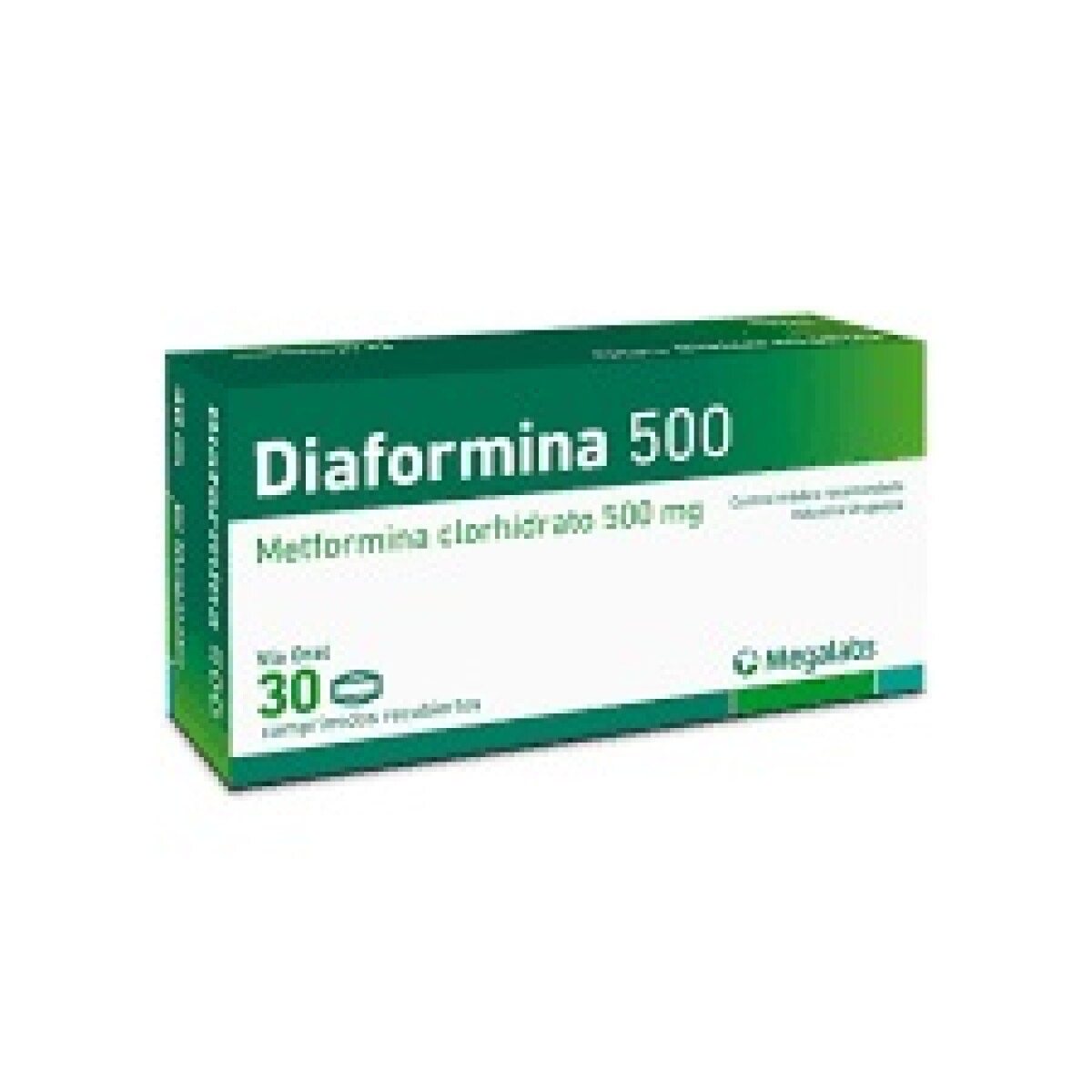 Diaformina 500mg X 30 Comprimidos | Antidiabético Oral - Diaformina 500mg X 30 Comprimidos 