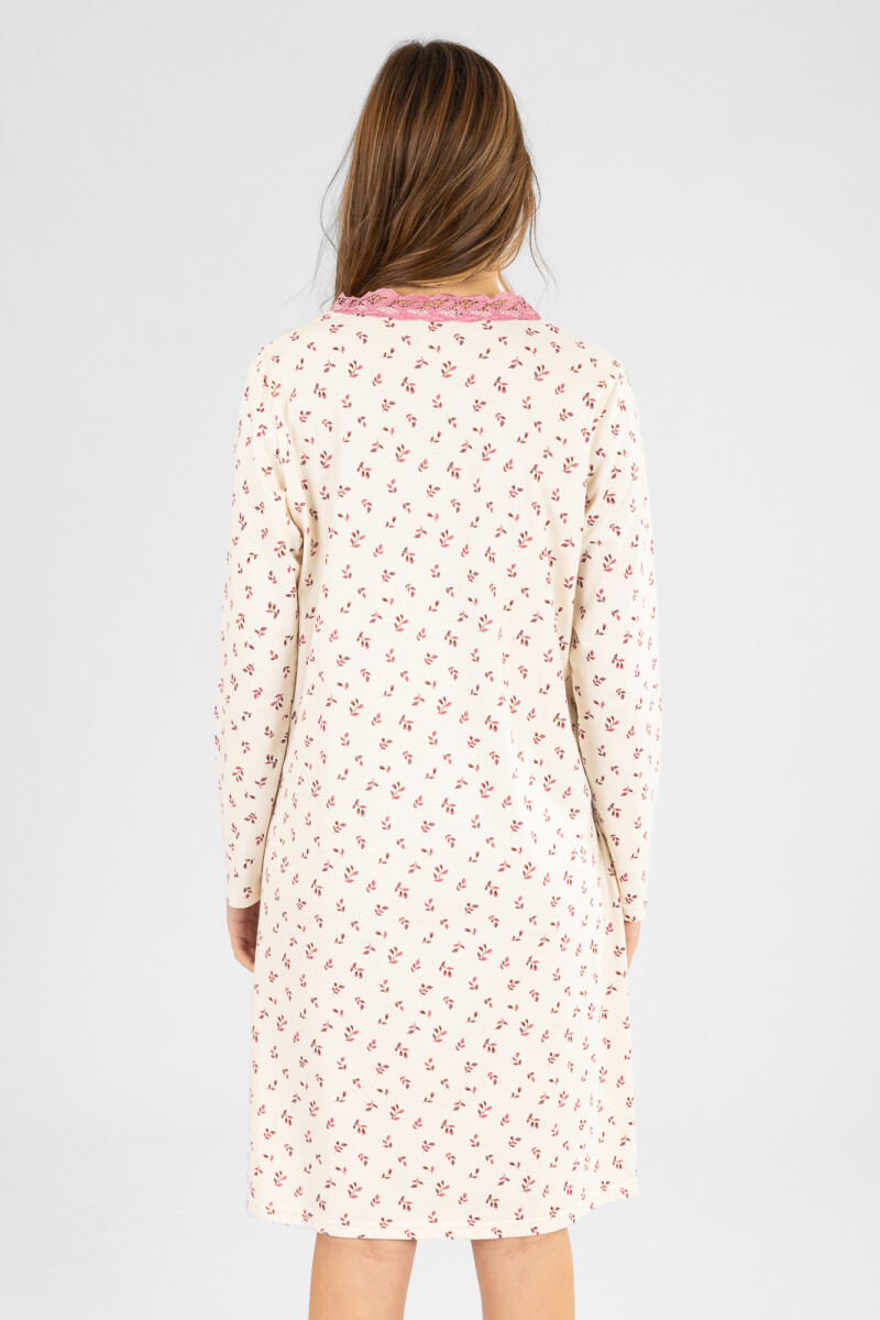 61.1594 camison flores Marfil