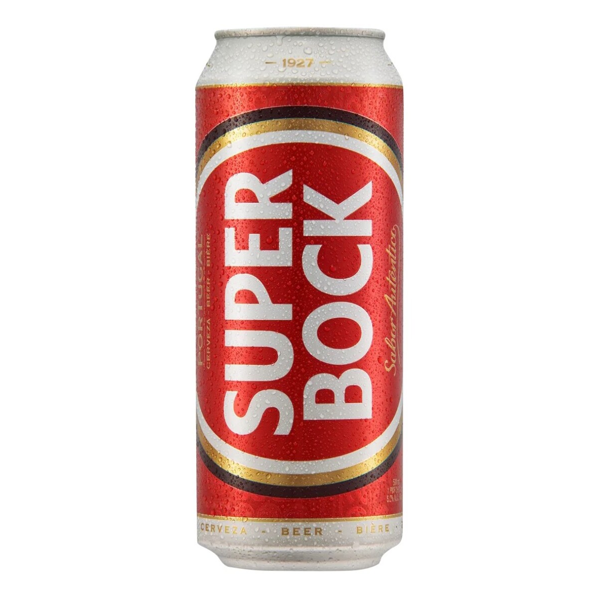 Cerveza premium lager Super Bock lata 500cc 