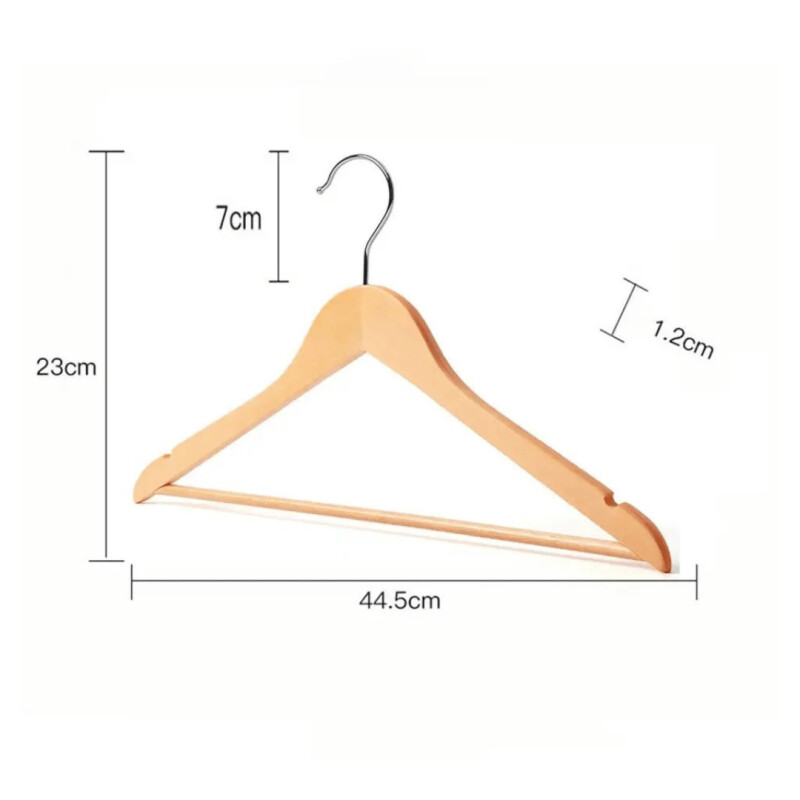 Pack 3 Perchas De Madera Colgar Ropa Calidad Premium Pack 3 Perchas De Madera Colgar Ropa Calidad Premium