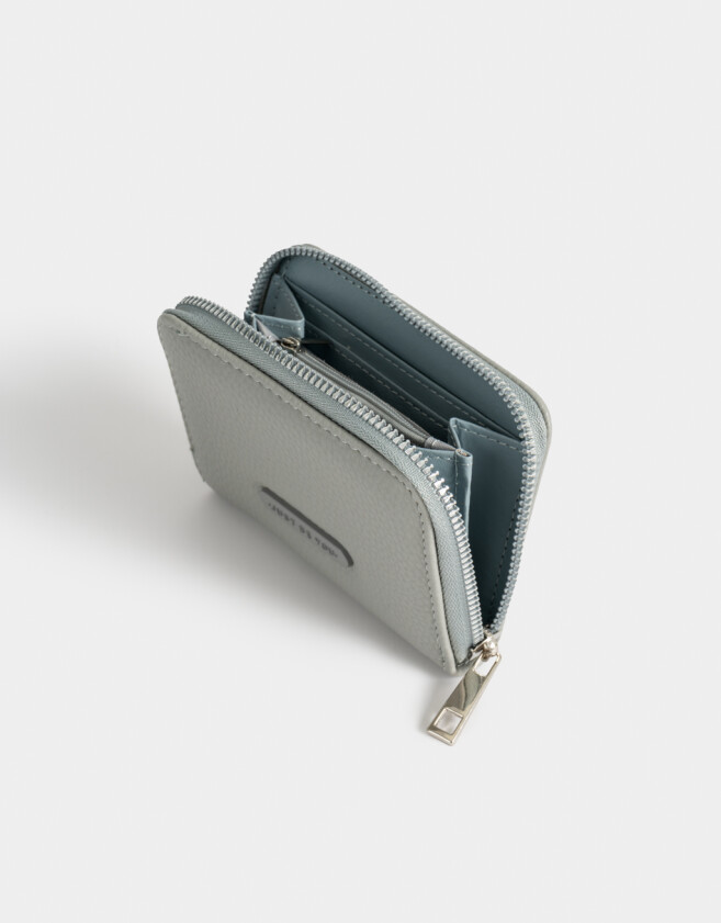 Billetera Clasico Billetera Cuadrada - Azul Celeste