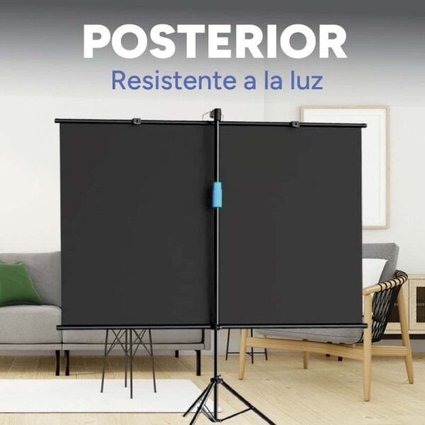Pantalla De Proyección Con Trípode 100 Pulgadas HD 220cm largo x 120cm Variante Color Negro