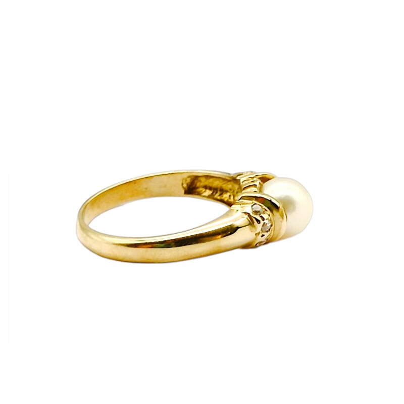 Anillo Solitario-Oro bajo-Perla-AN8166 conperla