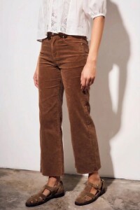 Jean Flared Wide Leg Chocolate