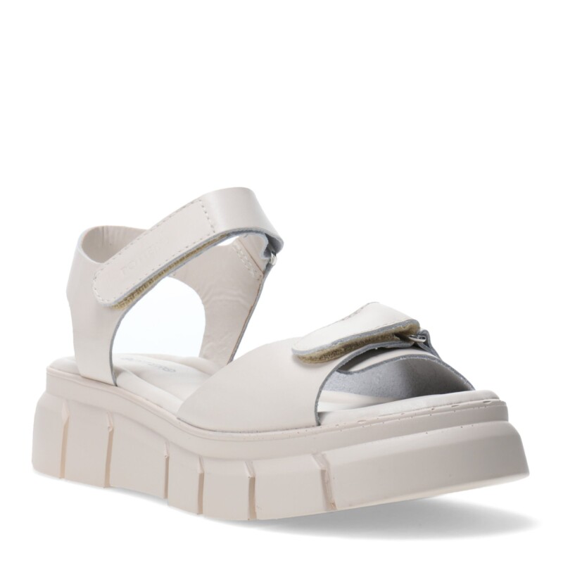 Sandalias de Mujer Bottero s dos velcros Blanco Hueso
