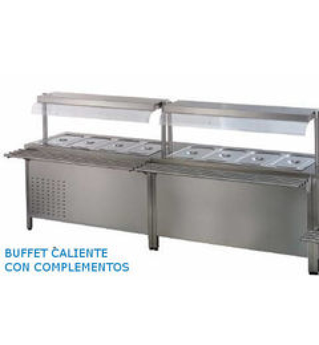 Buffet caliente 4 GN 1/1 Inferior calefaccionado 