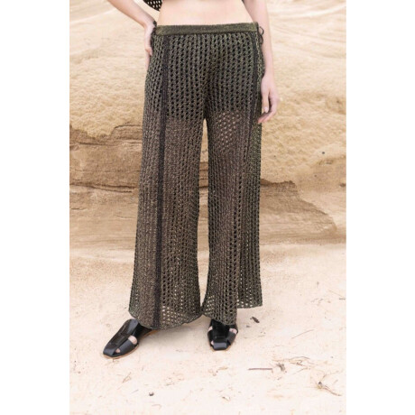 Pantalón Wide Hole Negro