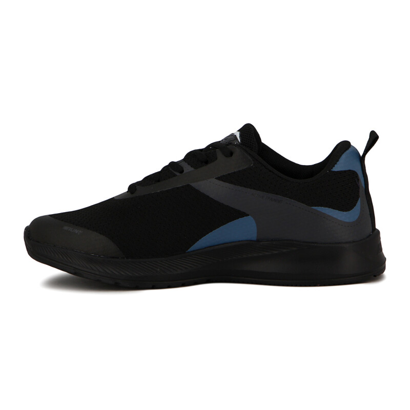 Avia Zapatillas Acordonadas Para Hombre Melvin- Black/Steel Blue Negro-Azul