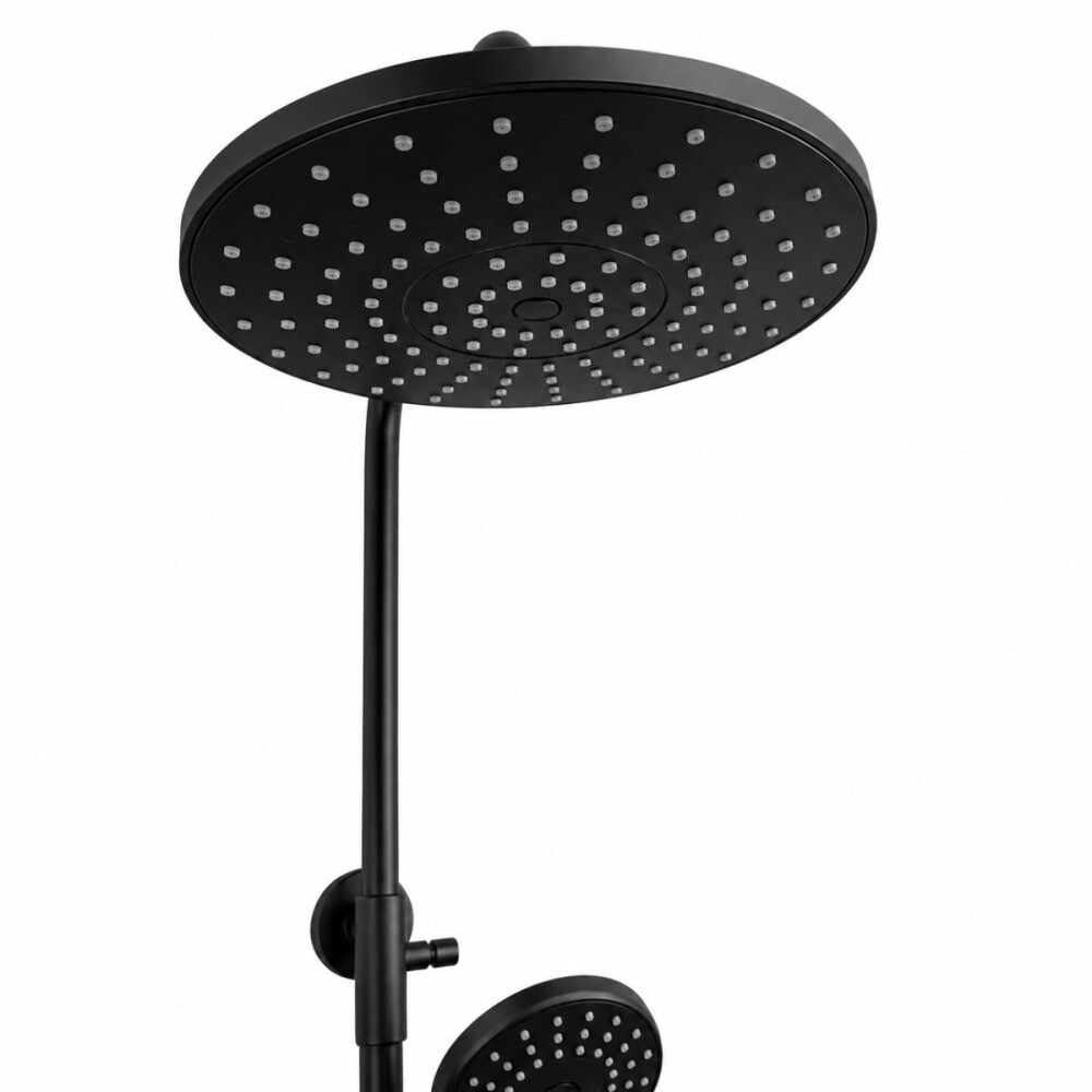 Barral de ducha monocomando Exterior con transferencia Blaster Negro Mate Barral De Ducha Monocomando Exterior Con Transferencia Blaster Negro Mate