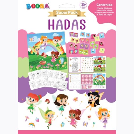 Superpack Para Leer Y Colorear Hadas Con Juegos Ub 001