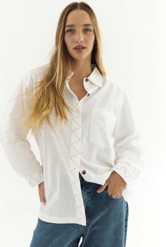Camisa Logo Blanco