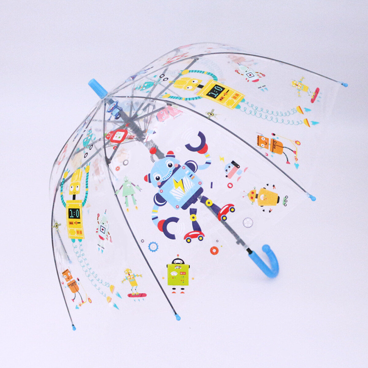 Paraguas Infantil Transparente - Robot 