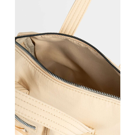 Cartera City Con Moños Blanco Crudo