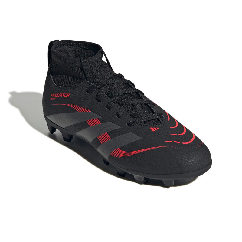 Championes de Fútbol Niño Adidas Predator Club Sock Negro-Gris