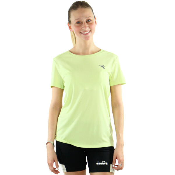 Diadora Remera L. Ss T-shirt Run Verde Limon