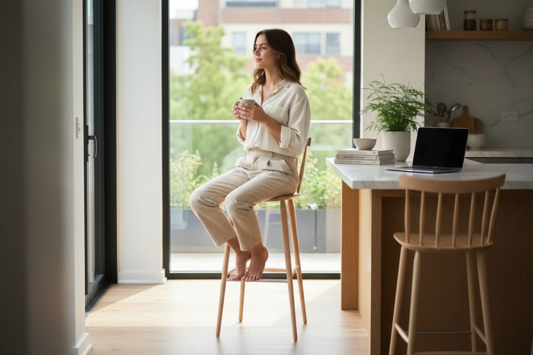 Silla Butaca Para Barra Antilla H9850 