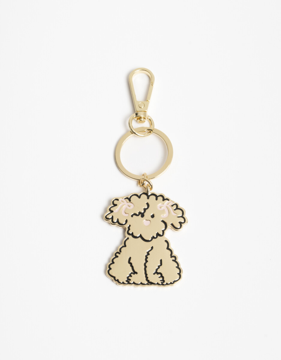 Llavero Y Bag Charm De Perrito Caniche 