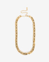 Collares Cortos Metal Collar Corto De Acero - Dorado