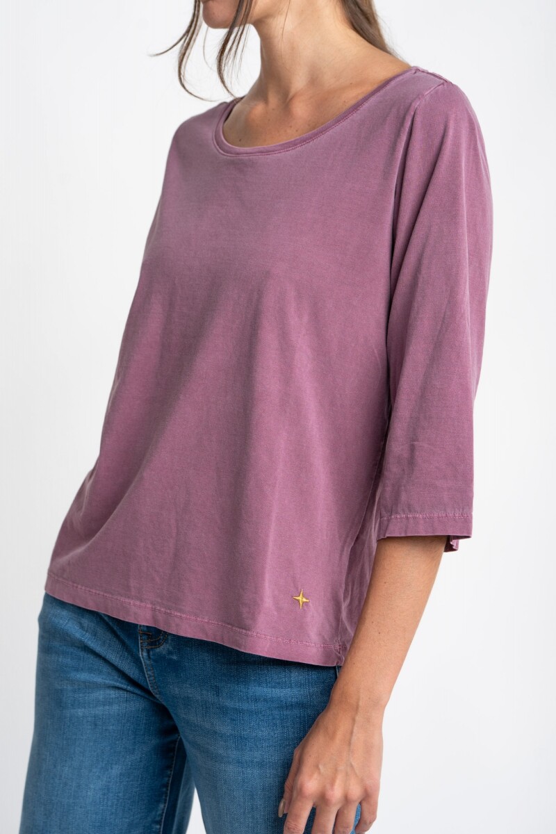 Remera Lavada Bordeaux