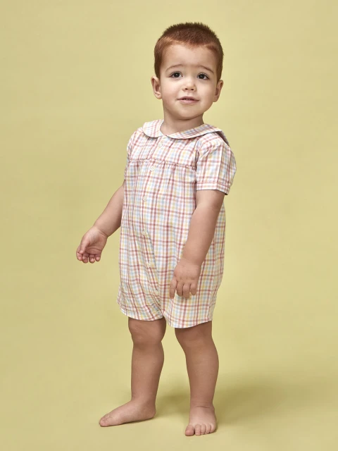 Pijama Cuadros Blanco