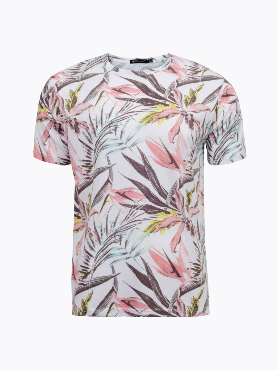 T-shirt tropical neon 