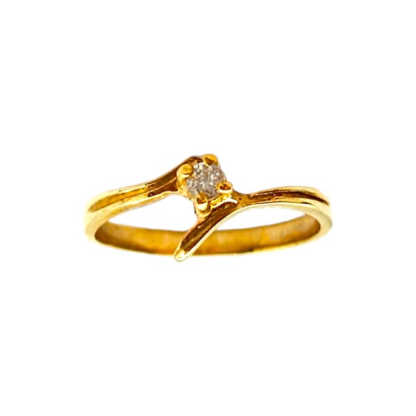 Anillo-Oro bajo-Piedra circonia-AN8049 conpiedra