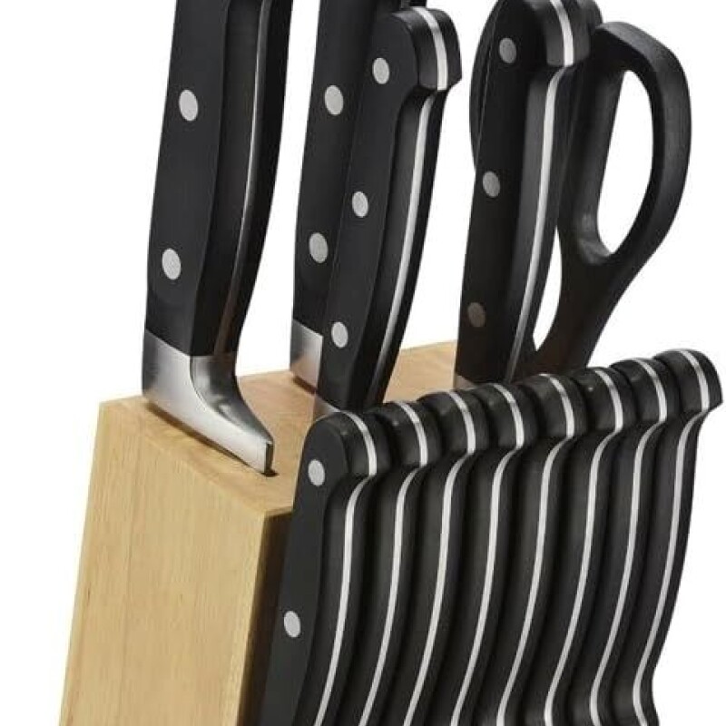 Juego de 14 pzas cuchillos acero inox con triple remache, con soporte Cuisinart Juego de 14 pzas cuchillos acero inox con triple remache, con soporte Cuisinart