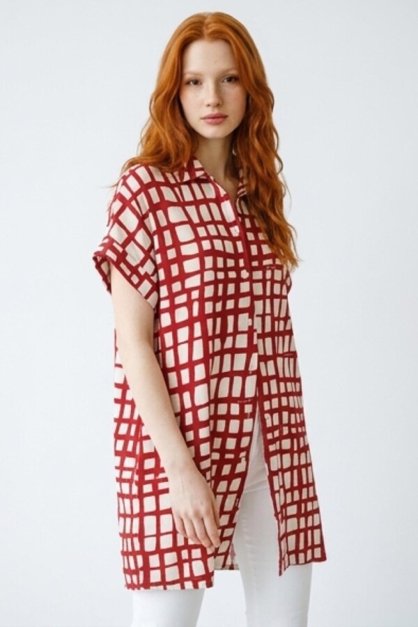 Vestido Camisero Pupa Estampado Brorgoña