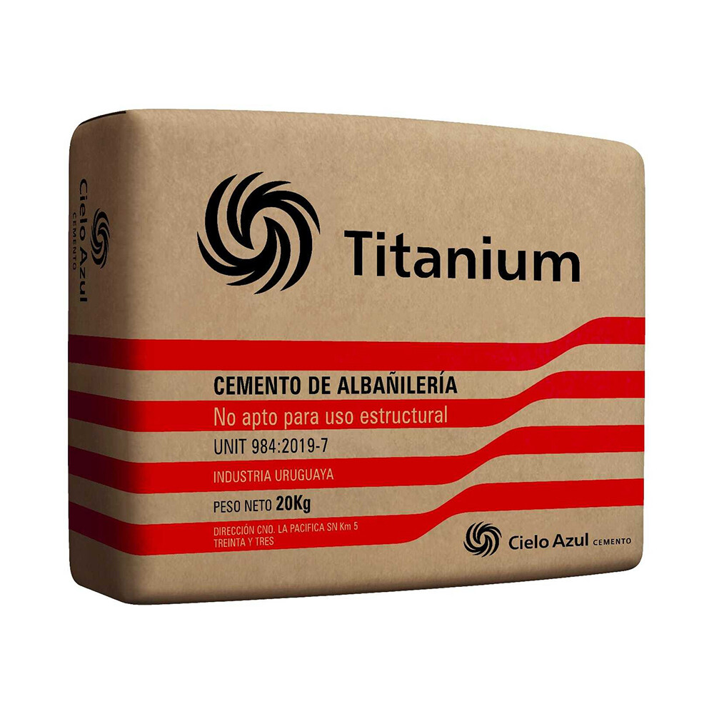 CEMENTO ALBAÑILERIA TITANIUM 20 Kg. Cemento Albañileria Titanium 20 Kg.
