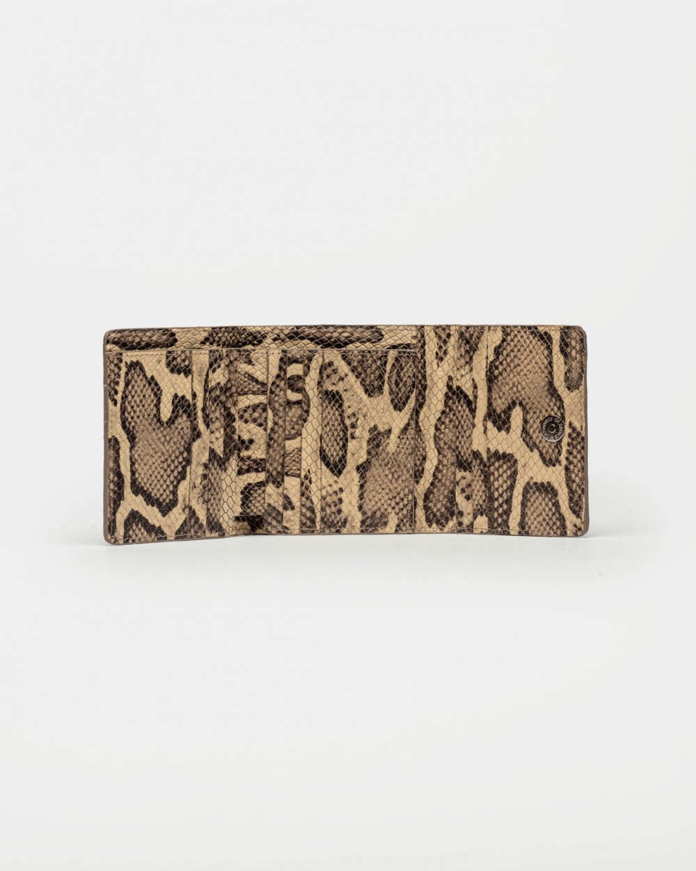 Billetera Cataluña En Cuero Grabado Phytone Beige