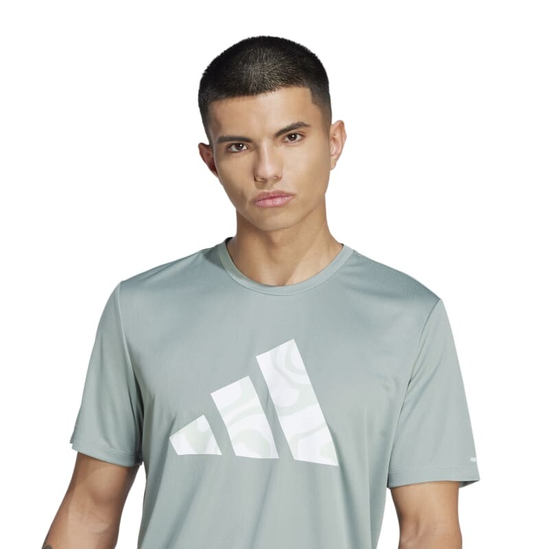 Remera Adidas Run It Verde