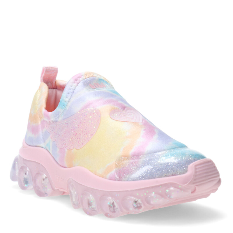 Championes Infantiles Bibi Roller Celebration c/Luces Celeste - Rosa