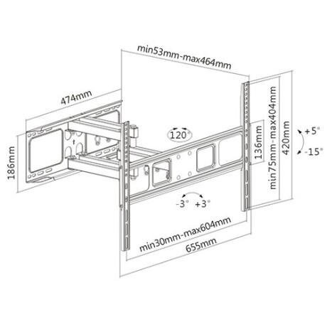 Soporte Tv Lcd/led Movil Hasta 70'' / 40KG 001