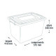 Caja organizadora 56 lts NEGRO