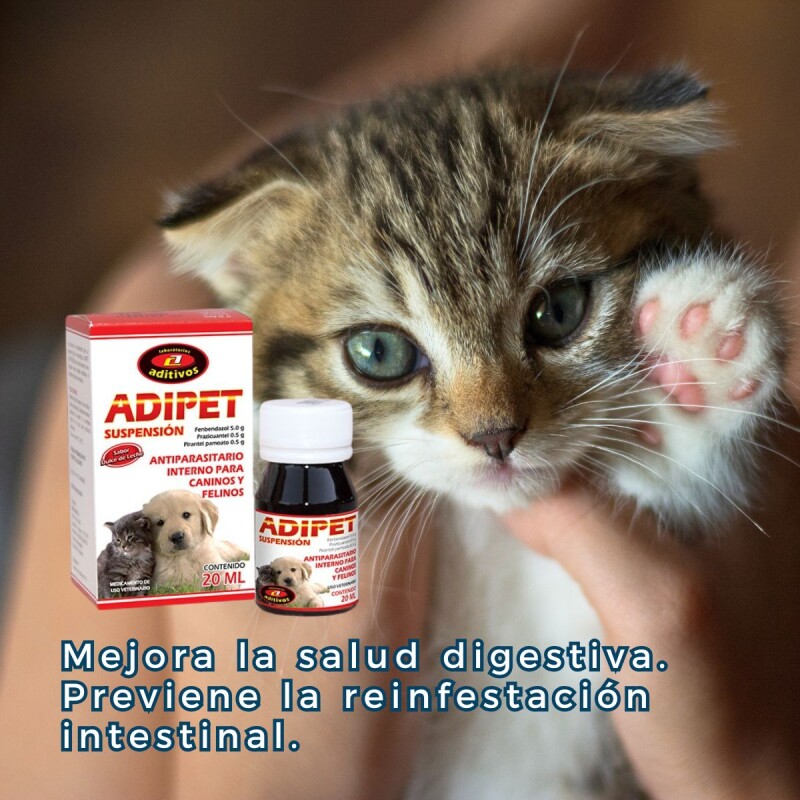 ADIPET JARABE ANTIPARASITARIO SUSPENSIÓN 20 ML ADIPET JARABE ANTIPARASITARIO SUSPENSIÓN 20 ML