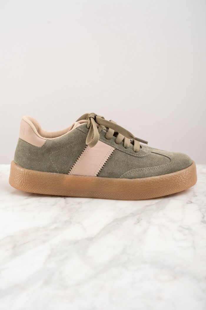 Zapatilla Combinada Oliva