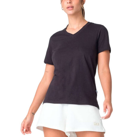 Fila Remera Femenina Basic Negro