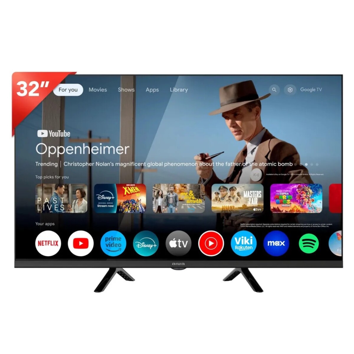 Tv Smart Aiwa Led Google TV 32'' HD Modelo AW32B4SM 