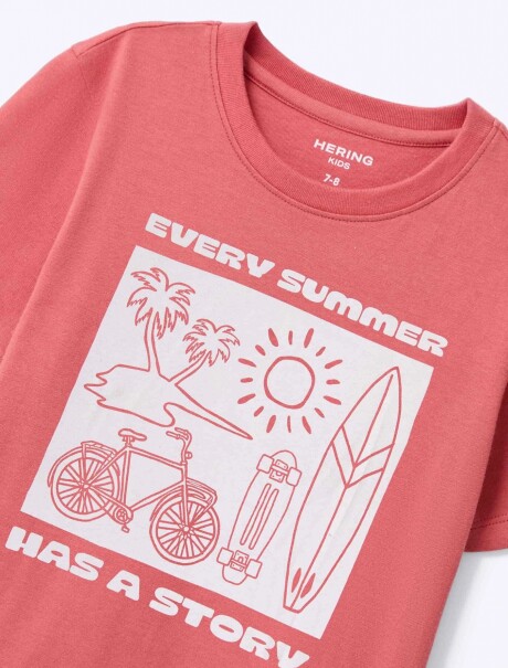 CAMISETA DE NIÑO MANGA CORTA ESTAMPADA T-SHIRT MM MASC