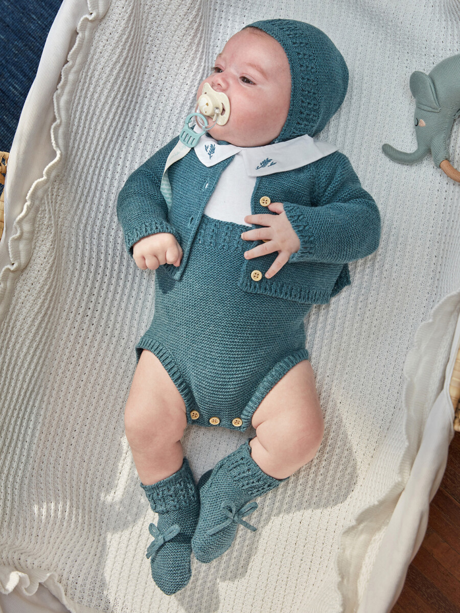 Chaqueta Ochos Petroleo Claro Melange